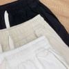  SHORT LINEN GRAU 