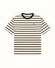  Áo Thun Sọc Logo Thêu Grau Unisex Striped 