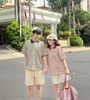  SHORT LINEN GRAU 