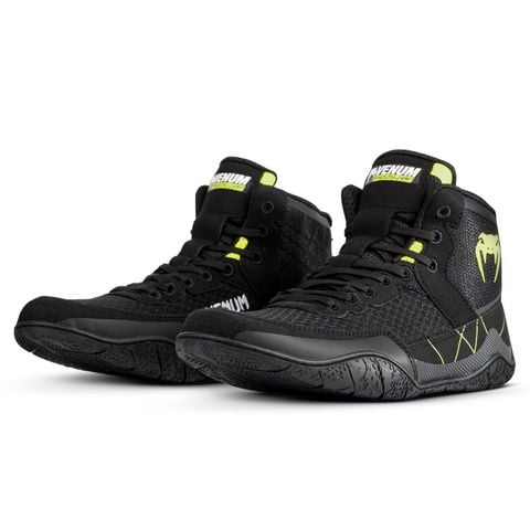 Giày Venum Training Camp 4.0 Wrestling Shoes - Black/Neon Green