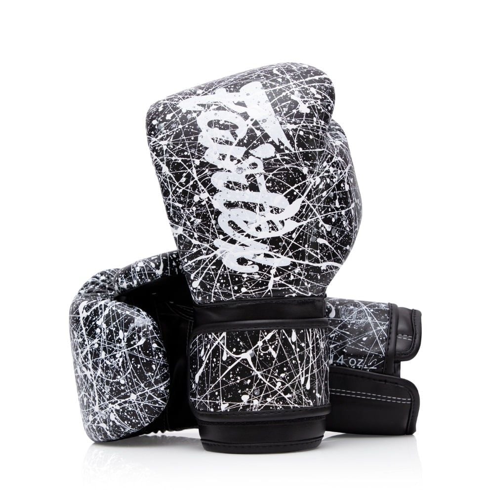 Găng Tay Fairtex BGV14PT ''Painter'' Gloves - Black/White