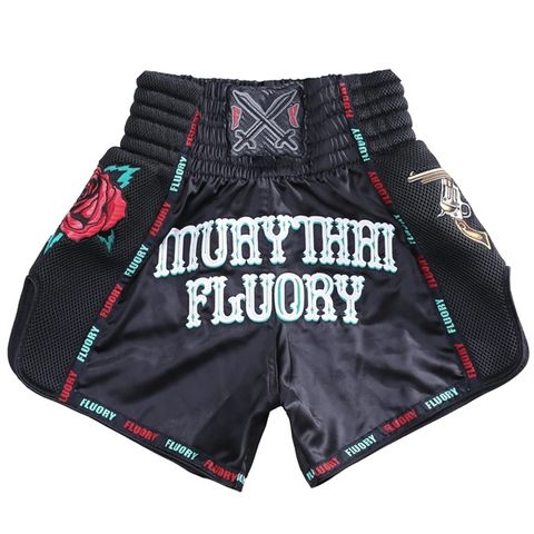 Quần FLUORY Muay Thai Shorts MTSF118 - Black