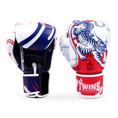 Găng Twins FBGVL4-67 Fancy Gloves - White/Red/Blue