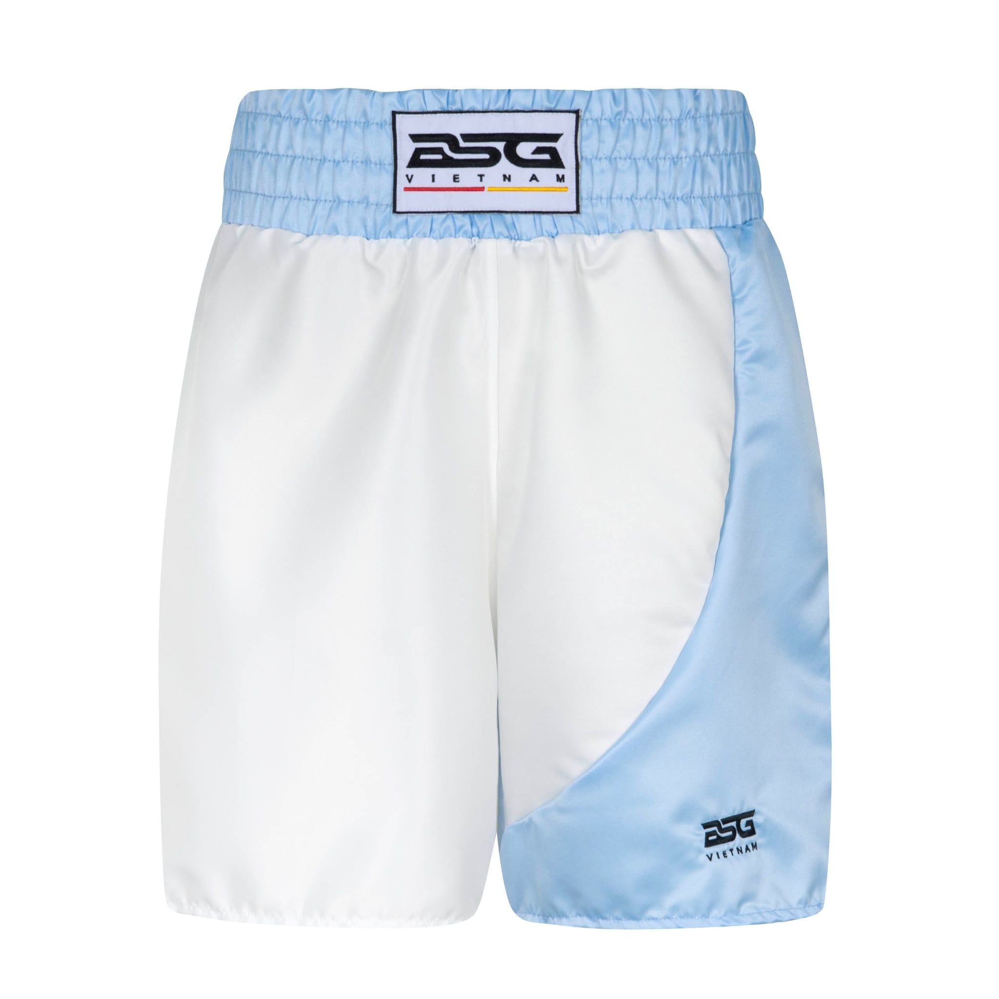 Quần BSG Legacy Boxing Trunk - White/Baby Blue