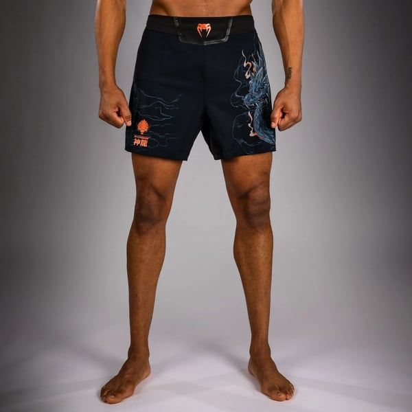 Quần Venum Midnight Fury Fightshorts - Black/Grey/Silver