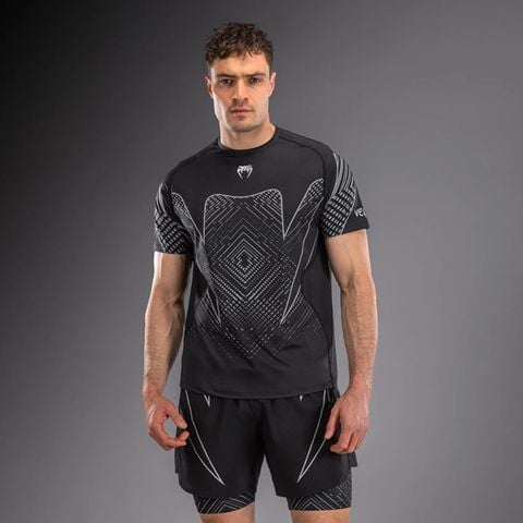 Áo Venum Midnight Fury Dry-Tech TShirt - Black/Grey/Silver