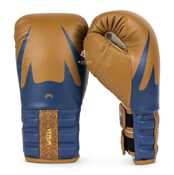 Găng Tay Venum Reverso Boxing Gloves - Camel/Royal Blue