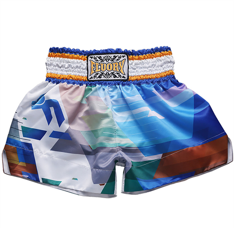 Quần FLUORY Muay Thai Shorts MTSF27 - Mix Blue