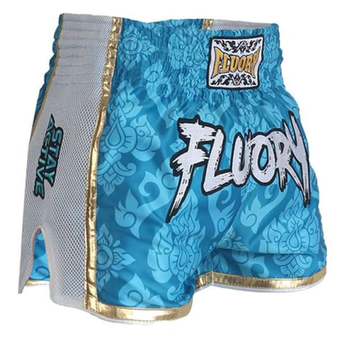 Quần FLUORY Muay Thai Shorts MTSF64 - Blue