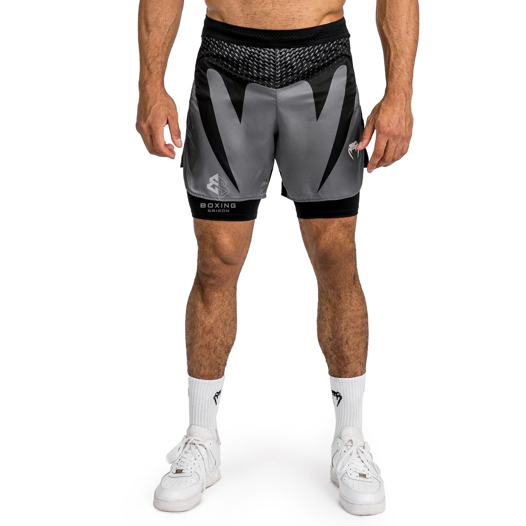 Quần Venum Attack Men's Fight Shorts - Black