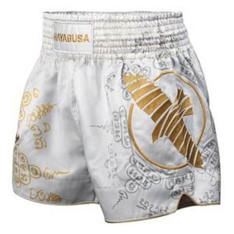 Quần Hayabusa Falcon Muay Thai - White/Gold