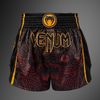 Quần Venum Quetzal Fury Muay Thai shorts - Black/Fury Red/ Tangerine