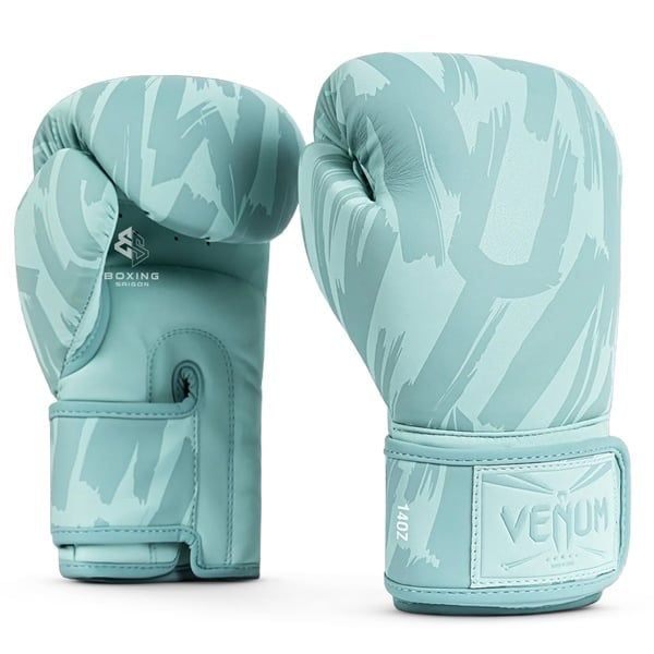 Găng Venum Graffiti Boxing Gloves - Aqua (USED)