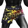 Quần Fairtex BS-Halloween04 Rotting Fist Slim Cut Muay Thai Shorts - Black/Yellow