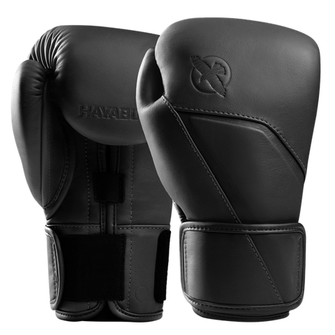Găng Tay Hayabusa E1 Leather Boxing Gloves - Black