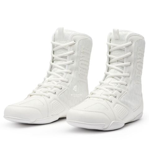 Giày Leone Professional Boxing Shoes - White