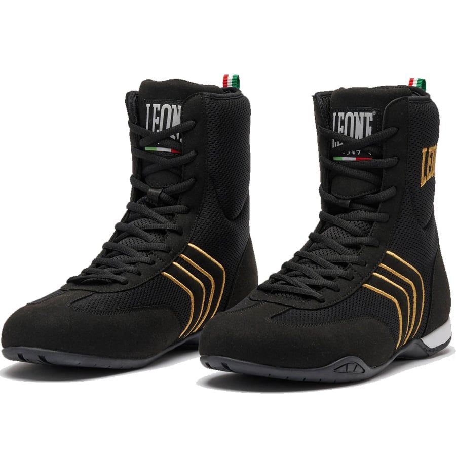Giày Leone Hermes Boxing Shoes - Black/Gold