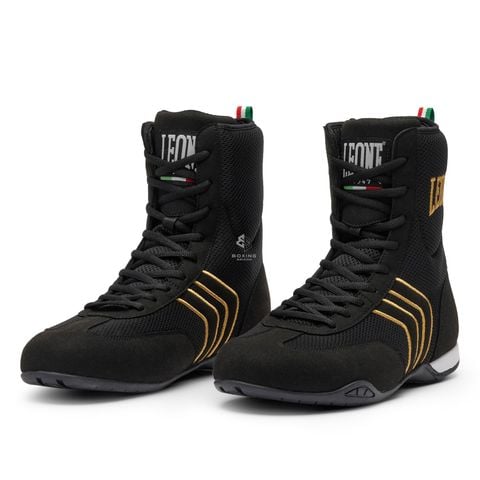 Giày Leone Hermes Boxing Shoes - Black/Gold