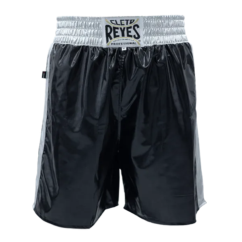 Quần Boxing Cleto Reyes Boxing Trunks - Black/Silver