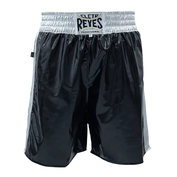 Quần Boxing Cleto Reyes Boxing Trunks - Black/Silver