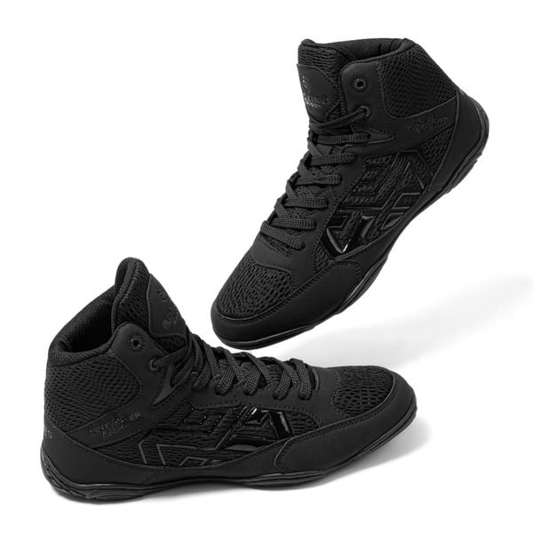 Giày Boxing Saigon Professional Training Shoes - Black | Saigon Sport