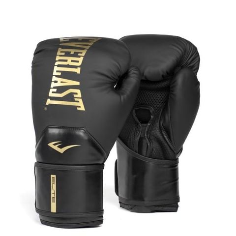 Găng Tay Everlast Elite 2 Boxing Gloves - Black/Gold