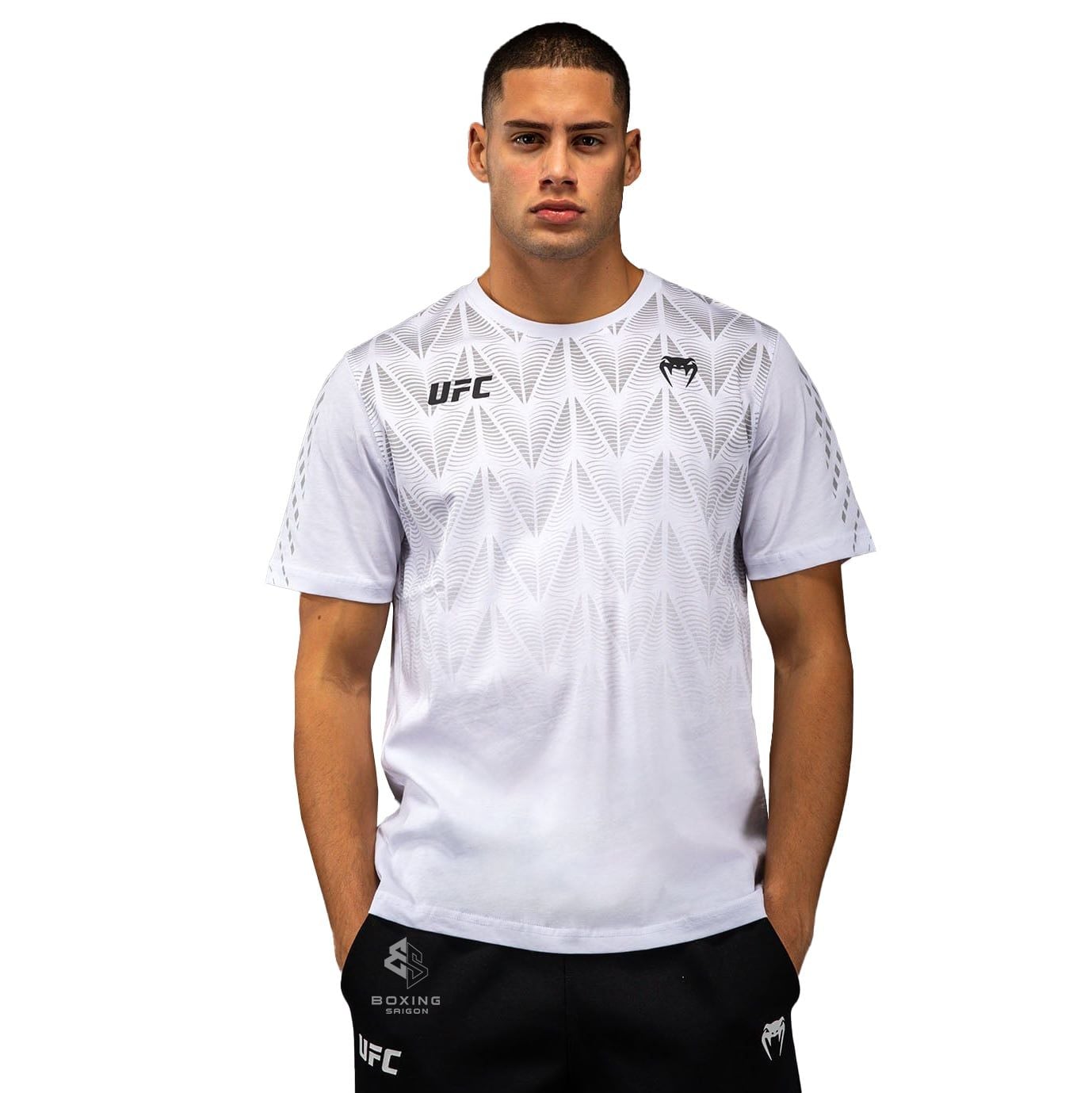 Áo UFC Zenith by Venum Replica Men's Champion T-Shirt - White