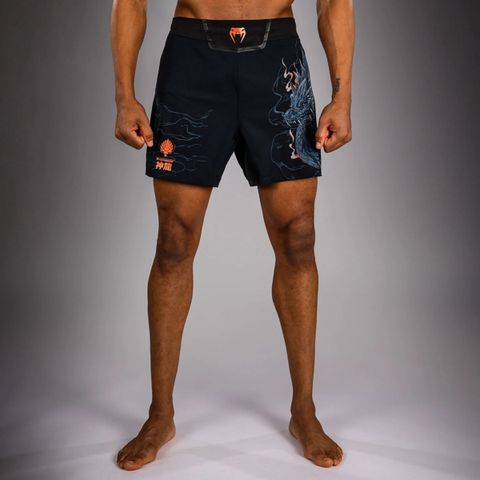Quần Venum Thunder Dragon Fightshorts - Black/Grey/Copper