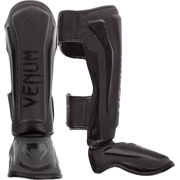 Bảo Hộ Chân Venum Elite Standup Shin Guards - Black/Black