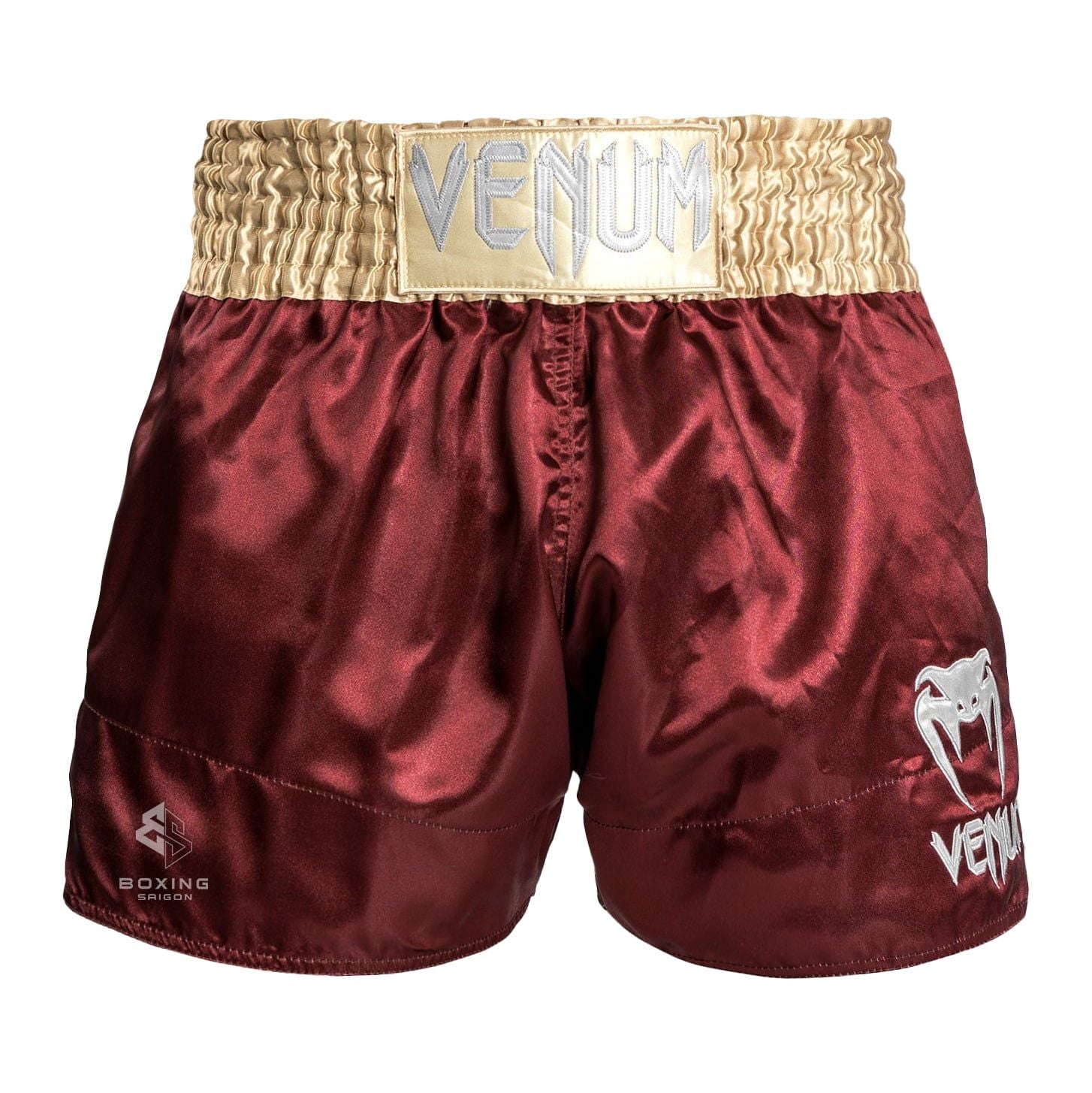 Quần Venum Classic Muay Thaï Short - Burgundy/Gold/White