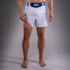 Quần Venum Men's Official UFC Freedom 250 by Venum White Authentic Fight Night Short Fit Fight Short