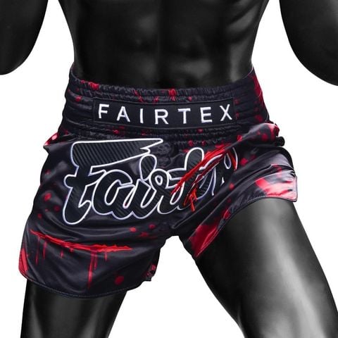 Quần Fairtex BS-Halloween02 Demon's Bite Slim Cut Muay Thai Shorts - Black/Red
