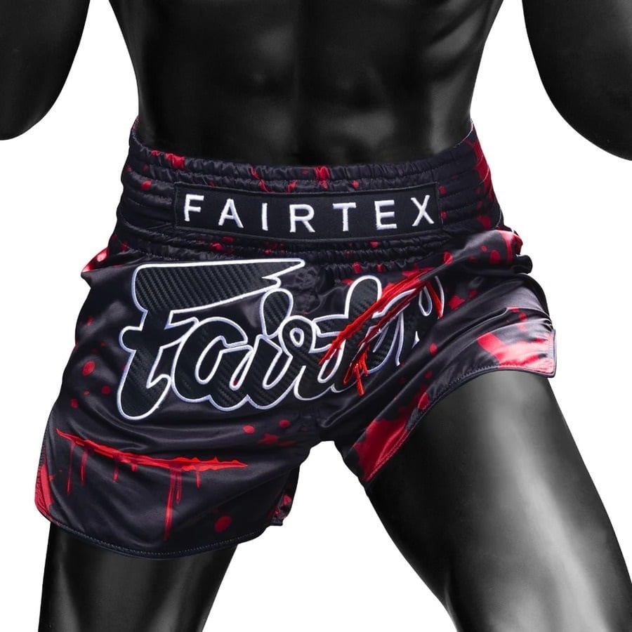 Quần Fairtex BS-Halloween02 Demon's Bite Slim Cut Muay Thai Shorts - Black/Red