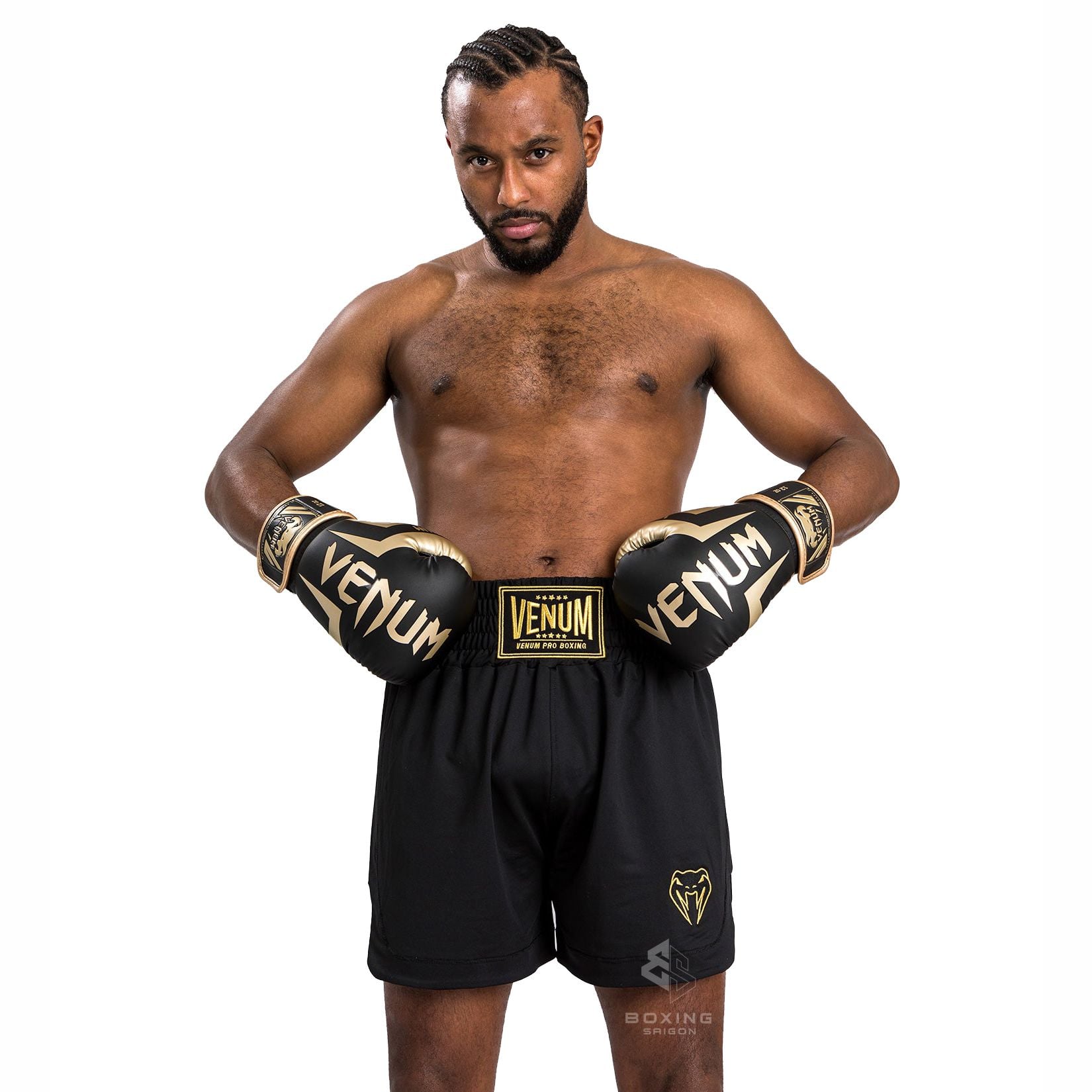 Quần Venum Classic Boxing Shorts - Black/Gold