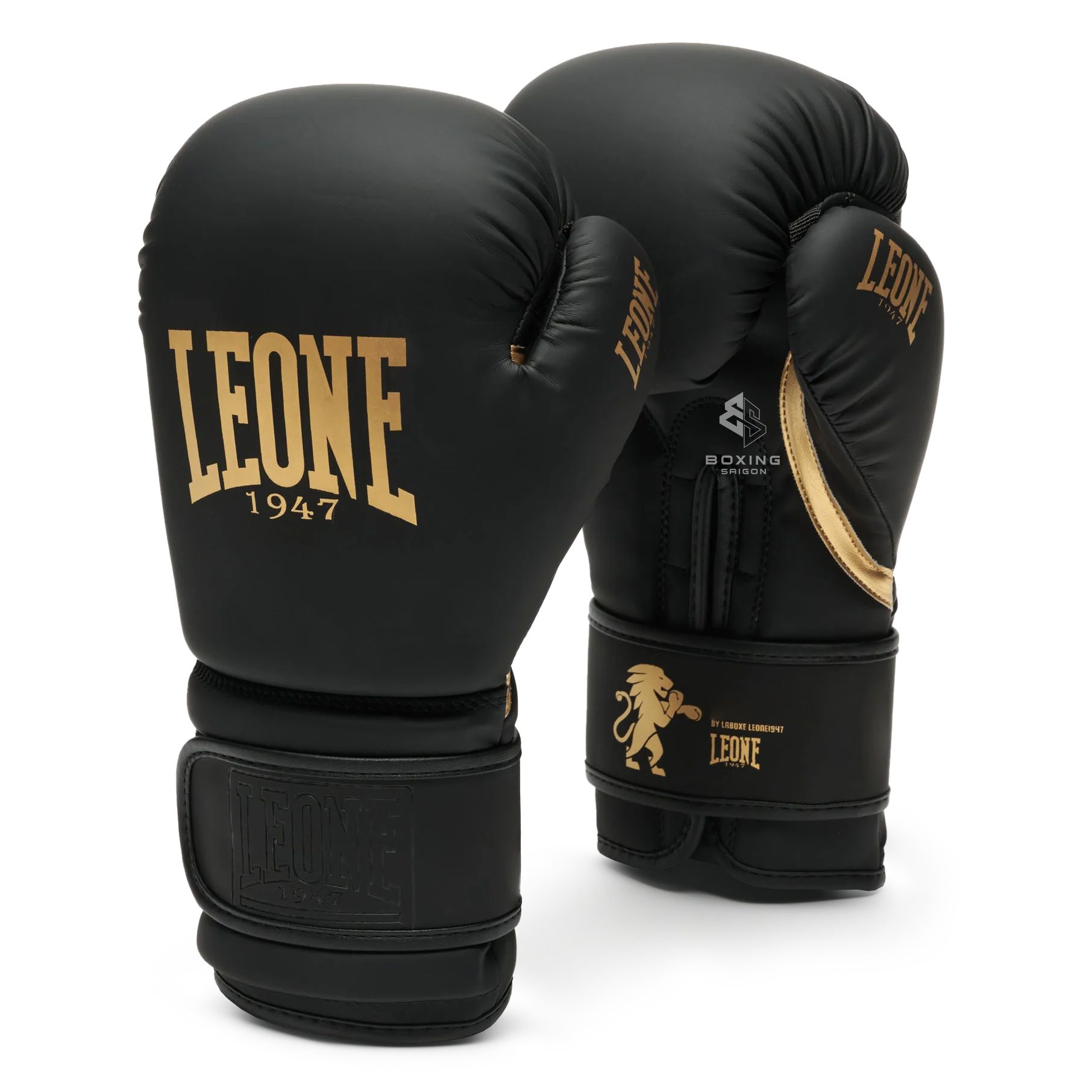 Găng Tay Leone Boxing Gloves - Black & Gold