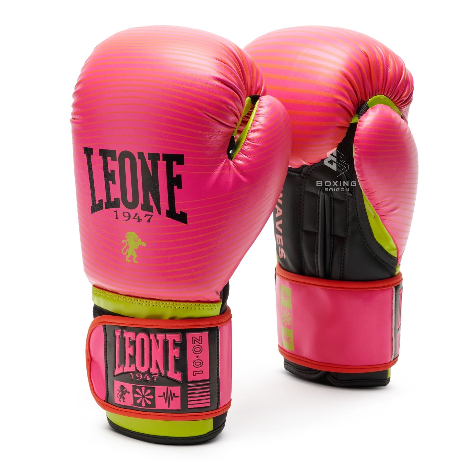 Găng Tay Leone Waves Boxing Gloves - Pink