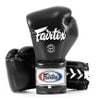 Găng Tay Fairtex BGL7 Pro Training Gloves Mexican Style Lace Up - Black