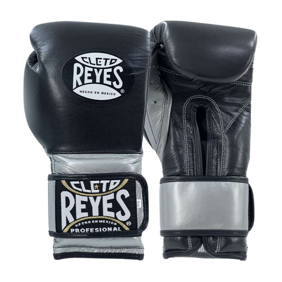 Găng Tay Cleto Reyes Tuxedo Training Gloves with Hook and Loop Closure - Black/Silver