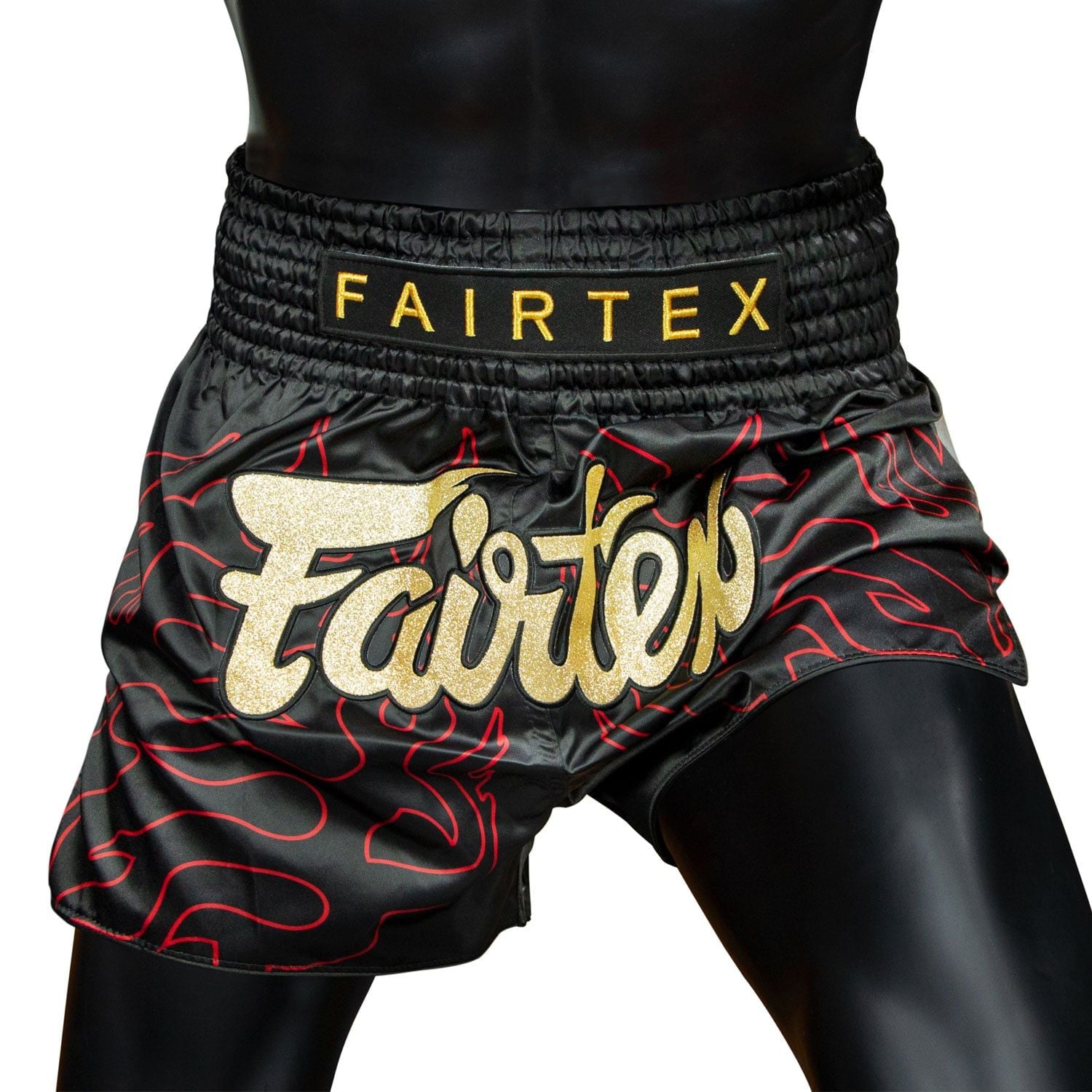 Quần Fairtex BS1920 Lava Slim Cut Muay Thai Shorts - Black