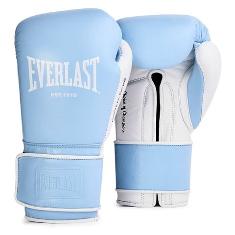 Găng Tay Everlast Powerlock OG Pro Training Glove Hook & Loop - Blue/White