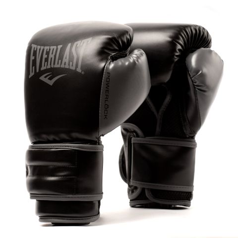 Găng Tay Everlast Powerlock 2R Training Gloves Hook and Loop - Black