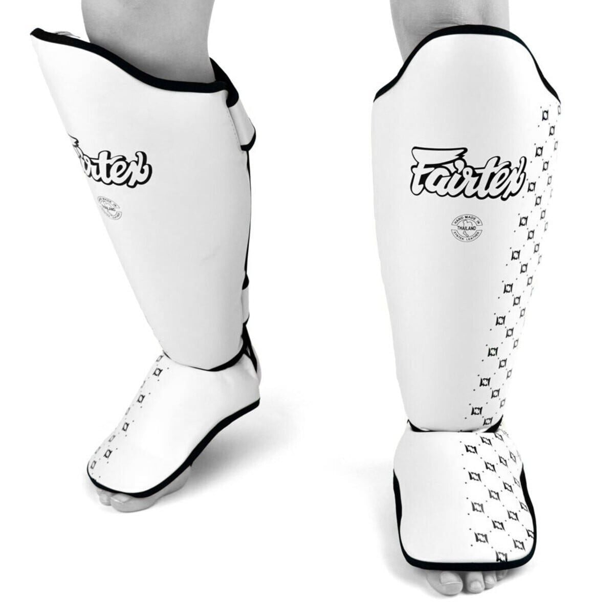 Bảo Hộ Chân Fairtex Sp5 Competition Muay Thai Shin Guards - White