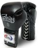 Găng Tay Fairtex BGL7 Pro Training Gloves Mexican Style Lace Up - Black