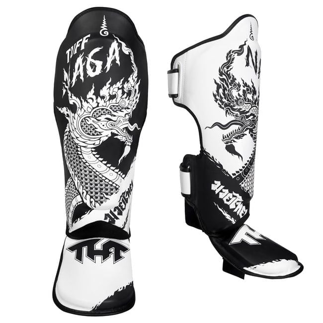 Bảo Hộ Chân TUFF TUF-NAGA Naka Shin Guards - Black/White