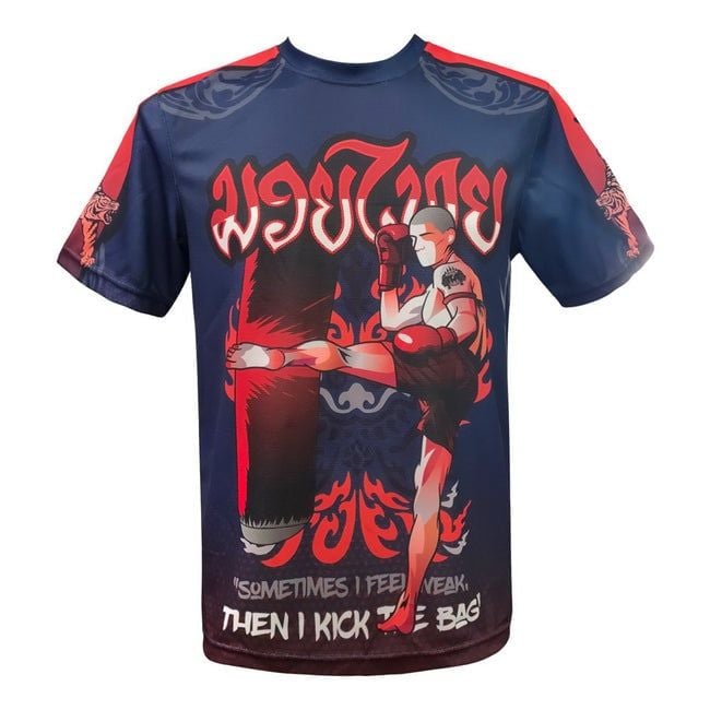 Áo TUFF Muay Thai Shirts Training Motivation Kicking Bag