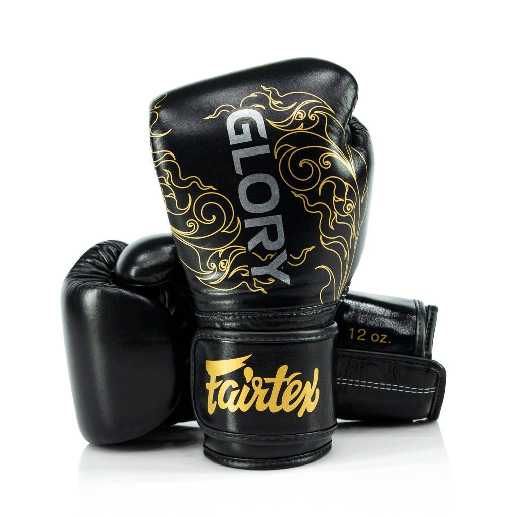 Găng Tay Fairtex x Glory BGVG3 Kickboxing Gloves - Black/Gold