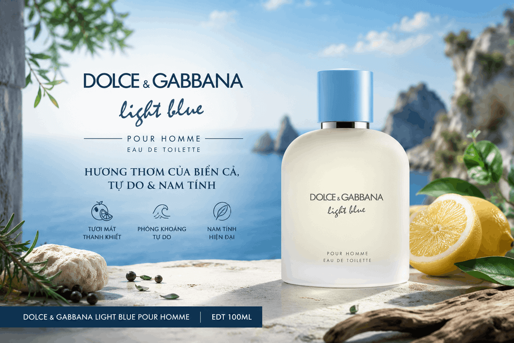 Nước Hoa Nam Dolce & Gabbana Light Blue Pour Homme EDT 100ML
