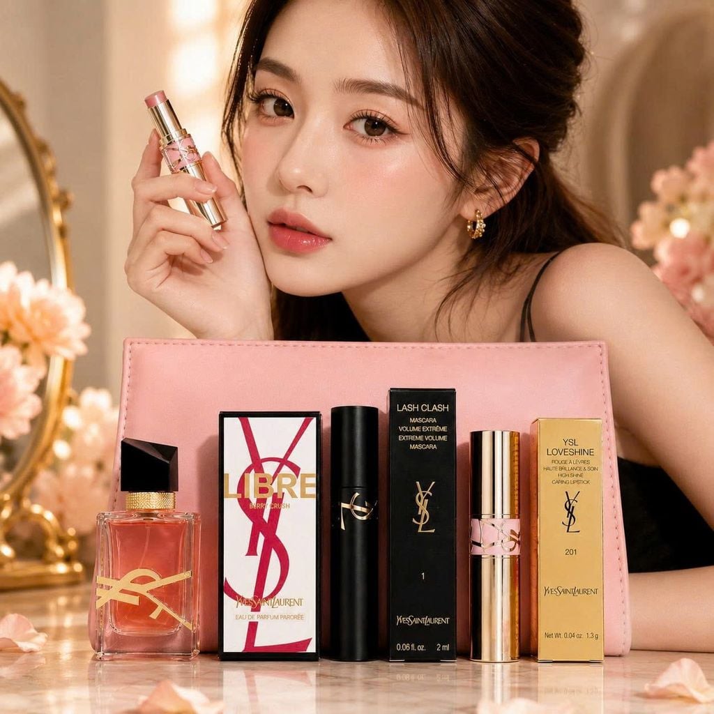 Set Nước Hoa YSL Libre Berry 4 Món Kèm Túi – Quà Tặng Sang Trọng