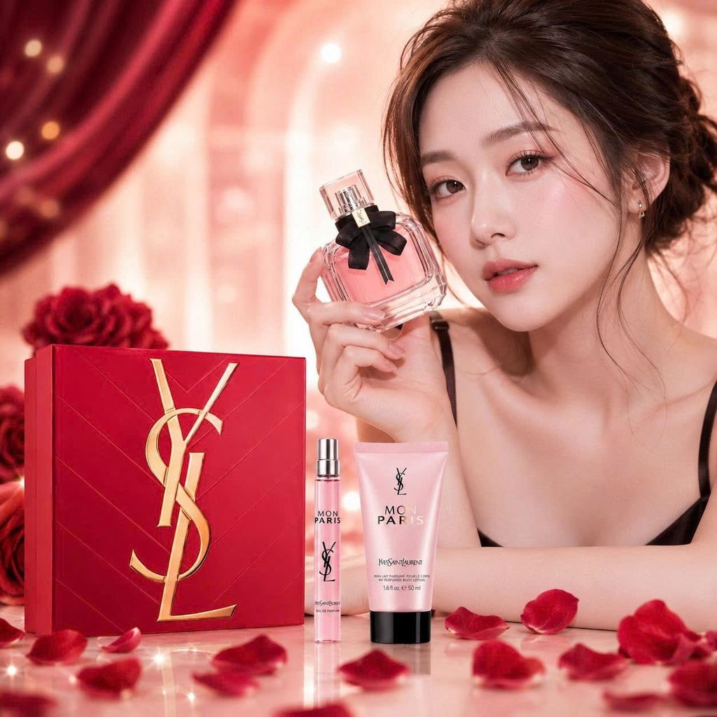 Set Nước Hoa YSL Mon Paris EDP (100ML + 50ML + 10ML )