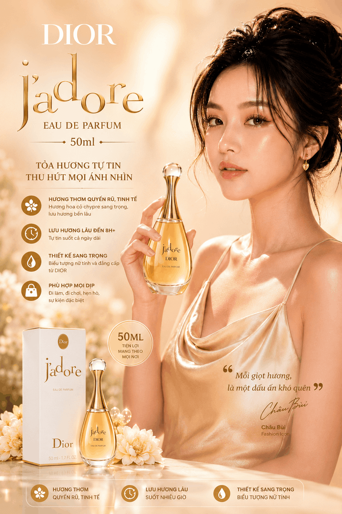 Nước Hoa Dior J'adore Intense Parfum 50ML - Nồng Nàn Và Đẳng Cấp